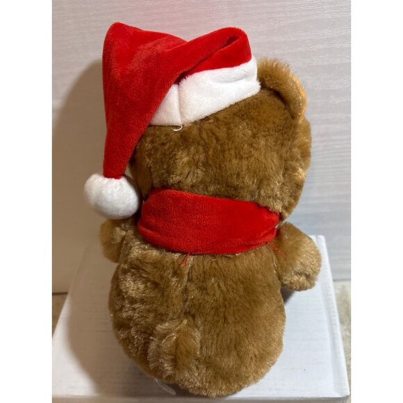 Feisty Pets Naughty Nice Teddy Bear Plush Stuffed Animal Santa Hat & Scarf 2015 - Picture 6 of 10